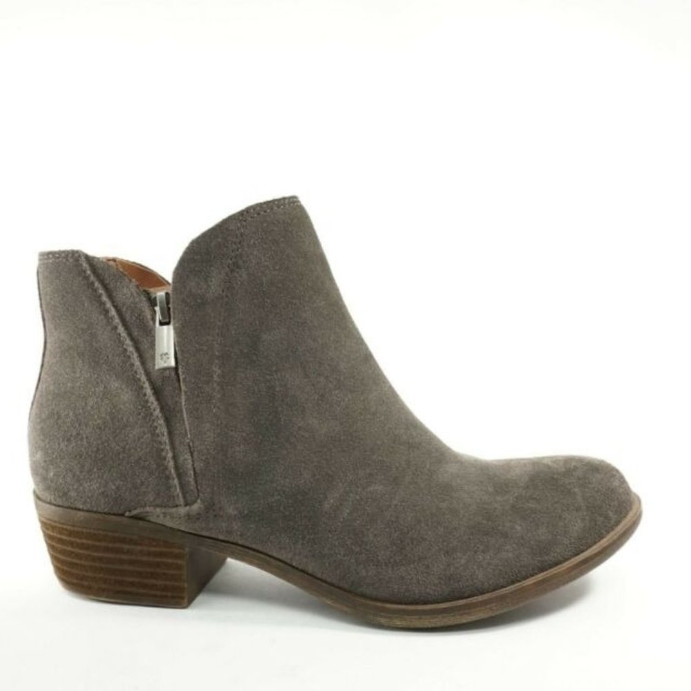 Lucky Brand | Ankle Bootie Grey Leather Size 9.5